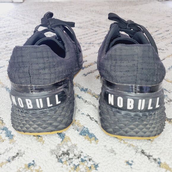 NOBULL Allday Ripstop Runner Trainer Black Sneaker Athletic Shoe Men's SZ 12 - Picture 4 of 10
